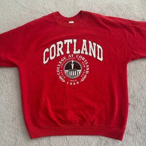 SUNY Cortland Sweatshirt – Red, Comfy, and Full of Stories